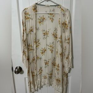 Cream and Yellow Kimono